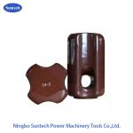 Electrical Ceramic Transmission Line Insulator Glazed Strain 600V for sale