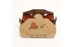 China Recyclable Custom Printed Food Containers , Embossing Kraft Paper Food Box supplier