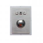 IP67 38mm Stainless Steel Optical Trackball Mouse With 3 Metal Buttons for sale