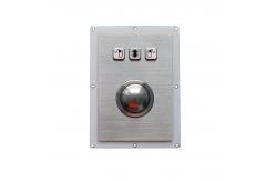 China IP67 38mm Stainless Steel Optical Trackball Mouse With 3 Metal Buttons supplier