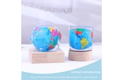China Polygonal Cylindrical Plexiglass Crystal Globe Paperweight , Clear Resin Paperweight supplier