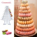 Super WOW 10 Tier Macaron Blister Tower Stand Packaging With Acrylic for sale