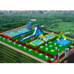 Giant Removable Inflatable Water Park With Slide For Commercial Activities