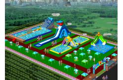 China Giant Removable Inflatable Water Park With Slide For Commercial Activities supplier