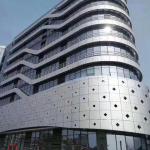 Fireproof Perforated Metal Panel Art Punching PVDF Curtain Wall Panel 1.85-4.85mm for sale