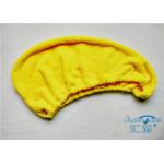 Customized Microfiber Plush Fleece Hair-Drying Wrap Towel , Hair Care Cap