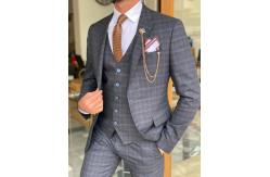 China 45% Wool Blue Tuxedo Suit supplier