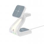 Magnetic Wireless 4 In 1 Phone Charger Customizable With LED Night Light