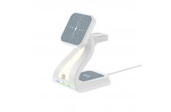 China Magnetic Wireless 4 In 1 Phone Charger Customizable With LED Night Light supplier