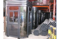 China Prefab Tempered Glass Security Guard House Flexible Layout Shed supplier
