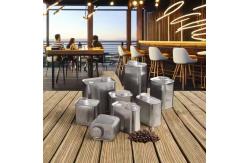 China Cylindrical Coffee Can With Customized Printing And Screw On Lid Capacity 250/500g supplier