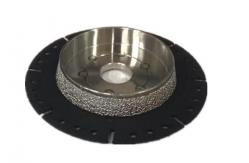 China Vacuum Brazed Diamond Cutting & Bevelling Concrete Blade For Plastic Cast Iron Clay supplier