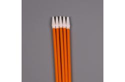 China Cleanroom Bend Flexible Paddle Polypropylene Handle Polyester Microfiber Head Cleaning Swabs supplier