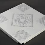 Factory Wholesale Embossed Metal Ceiling Tiles System Soundproof Perforated Gusset Plate Metal Aluminum Ceiling Tiles for sale