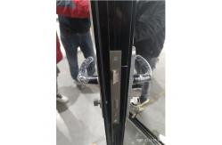 China Bifold Sliding Glass Folding Window Doors For Patio 77mm Insulated Aluminum supplier