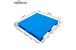 China Customized Warehouse Plastic Pallet 1100x1100 HDPE Pallets Blue supplier