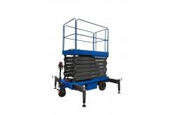 China 3Kw with 450Kg Loading  Reaching Height 12m Motorized  Scissor Lift supplier
