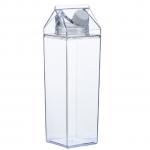 500ml Plastic Square Custom Drinking Cups Milk Carton Water Bottle Leakproof