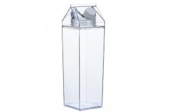 China 500ml Plastic Square Custom Drinking Cups Milk Carton Water Bottle Leakproof supplier