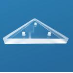1100°C Triangular Fused Quartz Plate With Holes Customized To Your Needs
