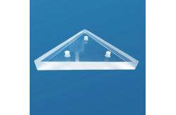 China 1100°C Triangular Fused Quartz Plate With Holes Customized To Your Needs supplier