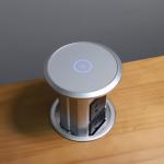 Multi - Function Kitchen Desktop Automatically Pop Up Vertical Power Socket For Wireless Phone Charging for sale