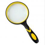 Customized Large Glass Magnifier , Durable Illuminated Hand Magnifier Easy Operation