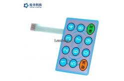 China Customized Flat Membrane Switch , Printing Rubber Keypad Control Panel Overlay supplier