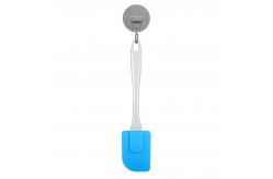 China Nontoxic Detachable Silicone Pastry Scraper With Transparent Plastic Handle supplier