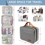 Toiletry Bag, Travel Hanging Makeup Bag ,Waterproof Large Cosmetic Make up Organizer