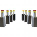 Retractable Hydraulic Rising Bollard for Security Rise Height 600mm-1200mm Thickness 6mm for sale