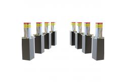 China Retractable Hydraulic Rising Bollard for Security Rise Height 600mm-1200mm Thickness 6mm supplier