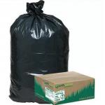 Black PLA Compostable Biodegradable Plastic Garbage Bags for sale