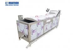 China 98 Celsius Vegetable Blanching Machine High Automation Control For Food Processing supplier