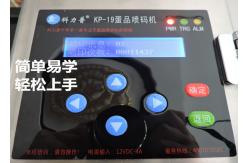 China Small Character / Date Egg Jet Printer With USB Download Storage Messages supplier