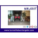 Alarm High Speed Retractable Flap Barrier Auto Detection Half Height Turnstile for sale