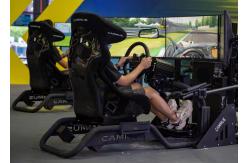 China 15Nm Servo Motor Sim Racing Simulator Cockpit with 3 adjustable pedals supplier