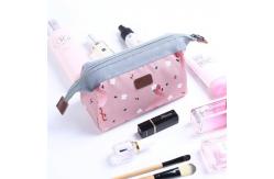 China Travel Portable Multi-Function Pink Printed Korean Toiletry Wash Zip Bag supplier