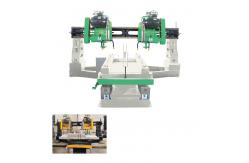 China Four Blades 35kw 1500mm Stone Slab Cutting Machine For Granite Marble Column supplier