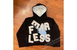 China Distressed Applique Embroidery Hoodie Double Layer Stain Lined Distressed Pullover Hoodie supplier