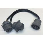 J1708 Deutsch 6 Pin Female to Dual 6-Pin Male Splitter Y Cable for sale