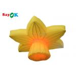 Yellow 1.0m Inflatable Lighting Decoration Hanging Rose Flowers With LED for sale