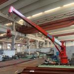 Marine Deck Telescopic Boom 8M Offshore Pedestal Crane for sale