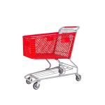High Quality Customizable Half Plastic Foldable Shopping Trolley Cart for sale