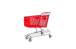 China High Quality Customizable Half Plastic Foldable Shopping Trolley Cart supplier
