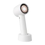 White Rechargeable Table Fan High Wind Turbine 2000mAh Mini Portable USB Fan for sale