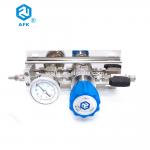 Secondary Oxygen Control Panel Single Stage Mini SS 1/8 Npt With Gauge for sale