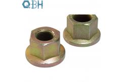 China Flat Flange Carbon Steel Nuts Hot Forging Fine Thread Zinc Plating supplier