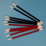 Lint Free Black Handle Double Ended Cleanroom Swab Car Cleaning Polyester Swab Stick for sale