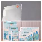 Factory Magnetic T Shape Acrylic Sign Holder Free Standing Perspex Table Card Insert for sale